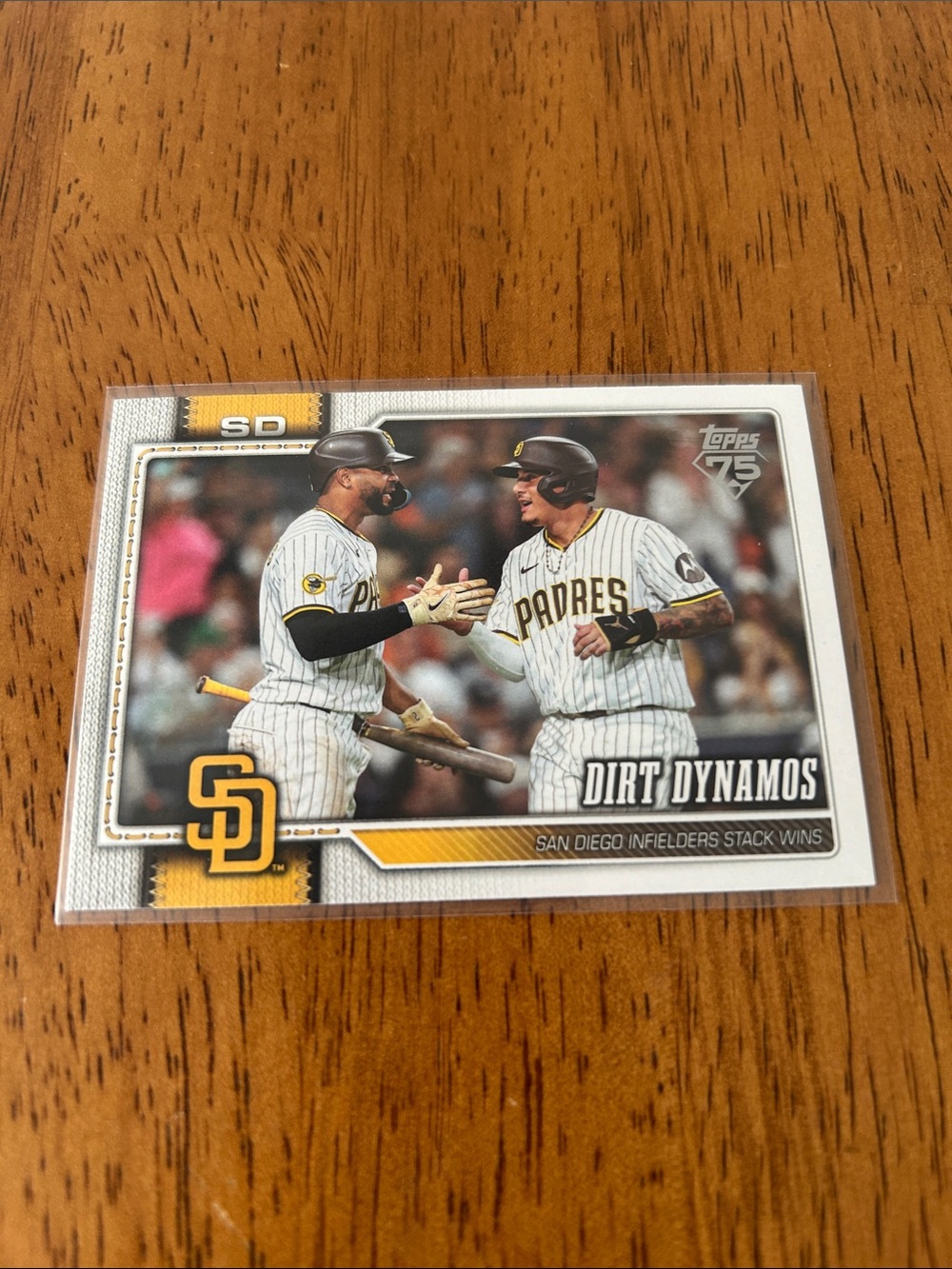 Topps San Diego Padres Team Card - Machado and Bogaerts